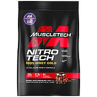 Muscletech, Nitro Tech, 100% Whey Gold, сироватковий білок у порошку, подвійний шоколад, 3,63 кг (8 фунтів)