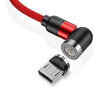 Кабель micro usb Магнитный 2 метра TOPK AM66 MicroUSB Красный Шнур для быстрой зарядки телефона UAA