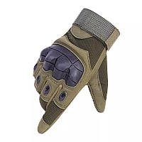 Перчатки тактические всу Ultra Protect XL Полнопалые закрытые перчатки Зеленые UBB