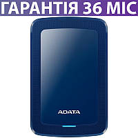 Зовнішній жорсткий диск 1 Тб ADATA HV300 USB 3.2, синій, тонкий, портативний переносний накопичувач HDD