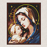 Алмазна мозаїка/вишивка Любов матері з голограмними стразами 40*50 см Ідейка AMO 7971, фото 3