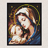Алмазна мозаїка/вишивка Любов матері з голограмними стразами 40*50 см Ідейка AMO 7971, фото 4