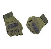 Перчатки тактические всу Ultra Protect L, Полнопалые закрытые перчатки Зеленые UAA
