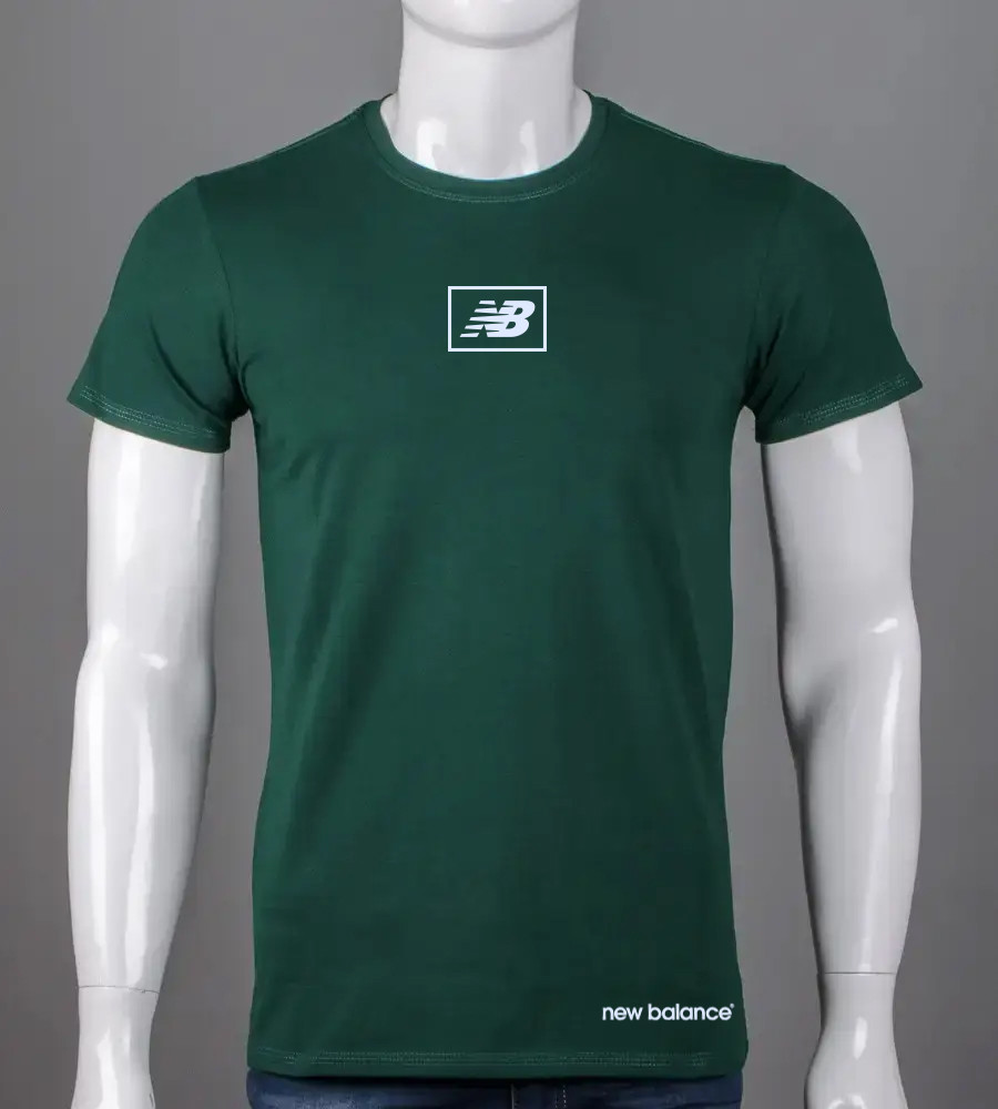 Футболка чоловіча New Balance 2410м (Уп.4шт M-XXL), Темно-зелений, фото 1