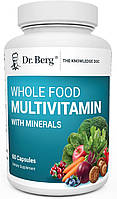 Мультивитамины из цельных продуктов премиум-класса Dr. Berg's Whole Food Multivitamin with Minerals 60 капсул