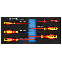 Набор изолированных отверток ручной набор инструментов 1000 В+тестер, 6 шт., EVA HOEGERT 6 HT7G137 TLX