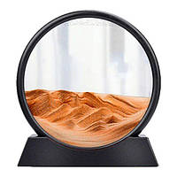 Картина живий пісок, Пісочна картина антистрес з 3D ефектом, 3D Пісочний Годинник, Рамка з піском на підставці