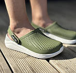 Крокси дитячі, оливкові, розмір 24/25, фото 2