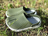 Крокси дитячі, оливкові, розмір 24/25, фото 7