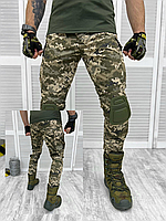 Штаны армейские пиксель зсу, брюки тактические рип-стоп, военные штаны рипстоп с наколенниками