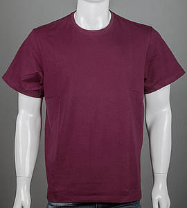 Футболка батал Однотонна 2300б (Уп.4шт 3XL,4XL), Марсала
