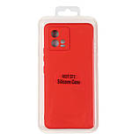 Чехол Silicone Cover Full Camera (A) для Motorola G72 Колір 14.Red, фото 3