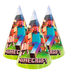 Ковпачки на день народження "Майнкрафт" (5шт)., Україна