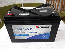 Акумулятор AGM для ДБЖ та інвертерів 12V 110Ah BLC110-12 Bpower, фото 4