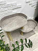 Когтеточка с двумя лежанками для кошек 72*83*35 см Моко