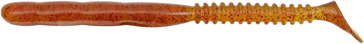 Силікон Reins Rockvibe Shad 4 " 566 Motor Oil Red Flake (12 шт/уп.)