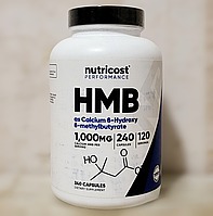 Nutricost HMB 240 капсул Гидроксиметилбутират ГМБ