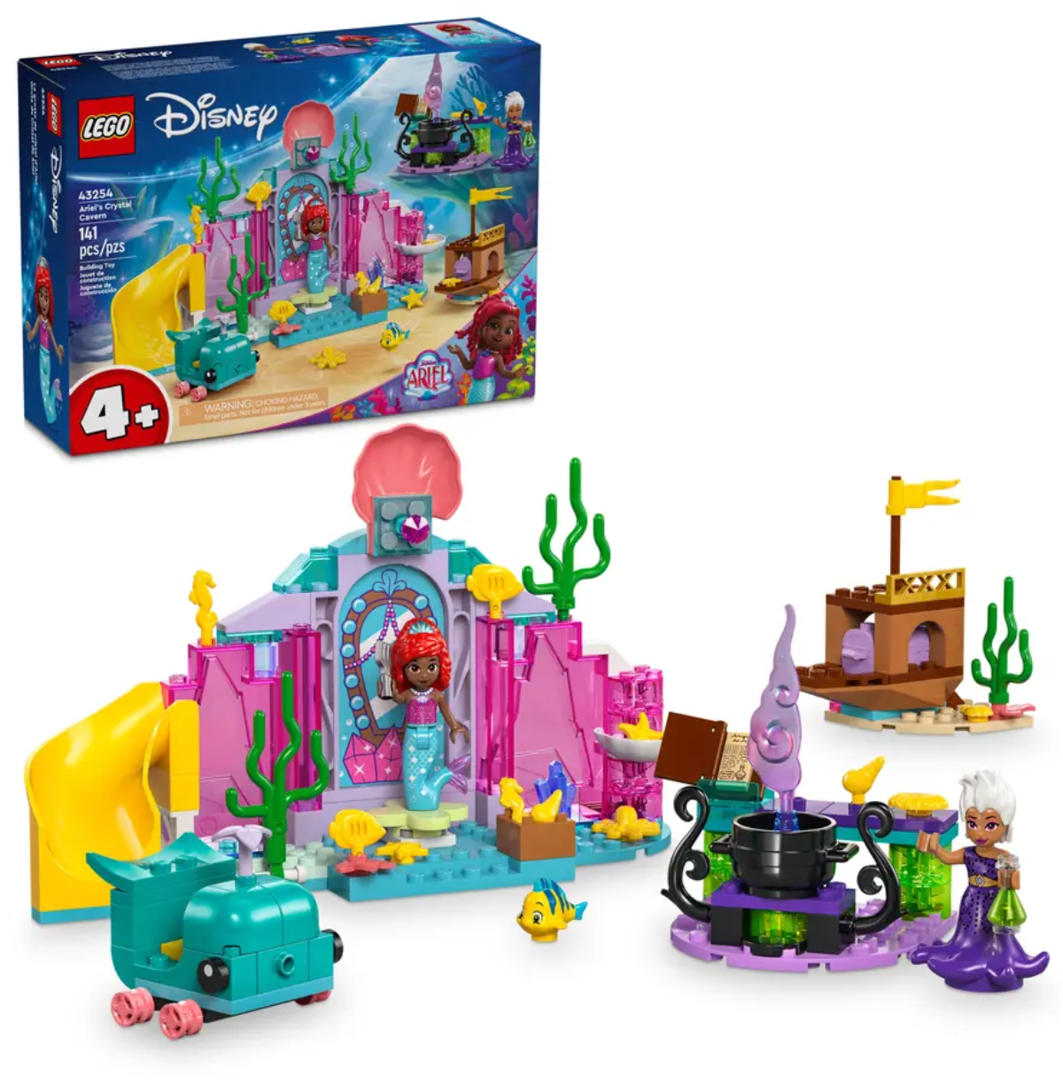 Конструктор Лего Дісней Кришталева печера Аріель Lego Disney Ariel's Crystal Cavern 43254
