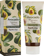 Пенка для умывания с маслом авокадо Farmstay Avocado Cleansing Foam 180 мл