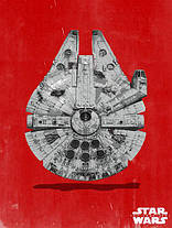 Плед «Star Wars on the red background», фото 3