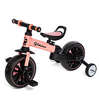 Складной велосипед-беговел 2 в 1 для детей от 2 лет Розовый