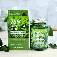 Универсальный гель для лица с зеленым чаем Farmstay 76 Green Tea Seed All-In-One Ampoule 250 мл