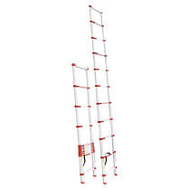 Драбина приставна з алюмінію, телескопічна 10 сход., 3,20 м INTERTOOL LT-3032, фото 3