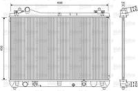 Радиатор, охлаждение двигателя VALEO VAL701592