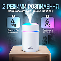 Зволожувач повітря 300 мл з LED-підсвіткою, фото 3