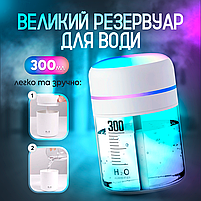 Зволожувач повітря 300 мл з LED-підсвіткою, фото 4