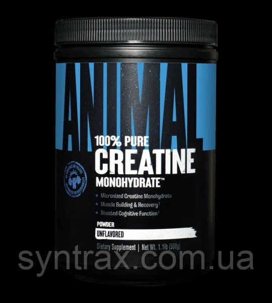 Universal Animal Creatine 500g Micronized Creatine Powder креатин моногідрат