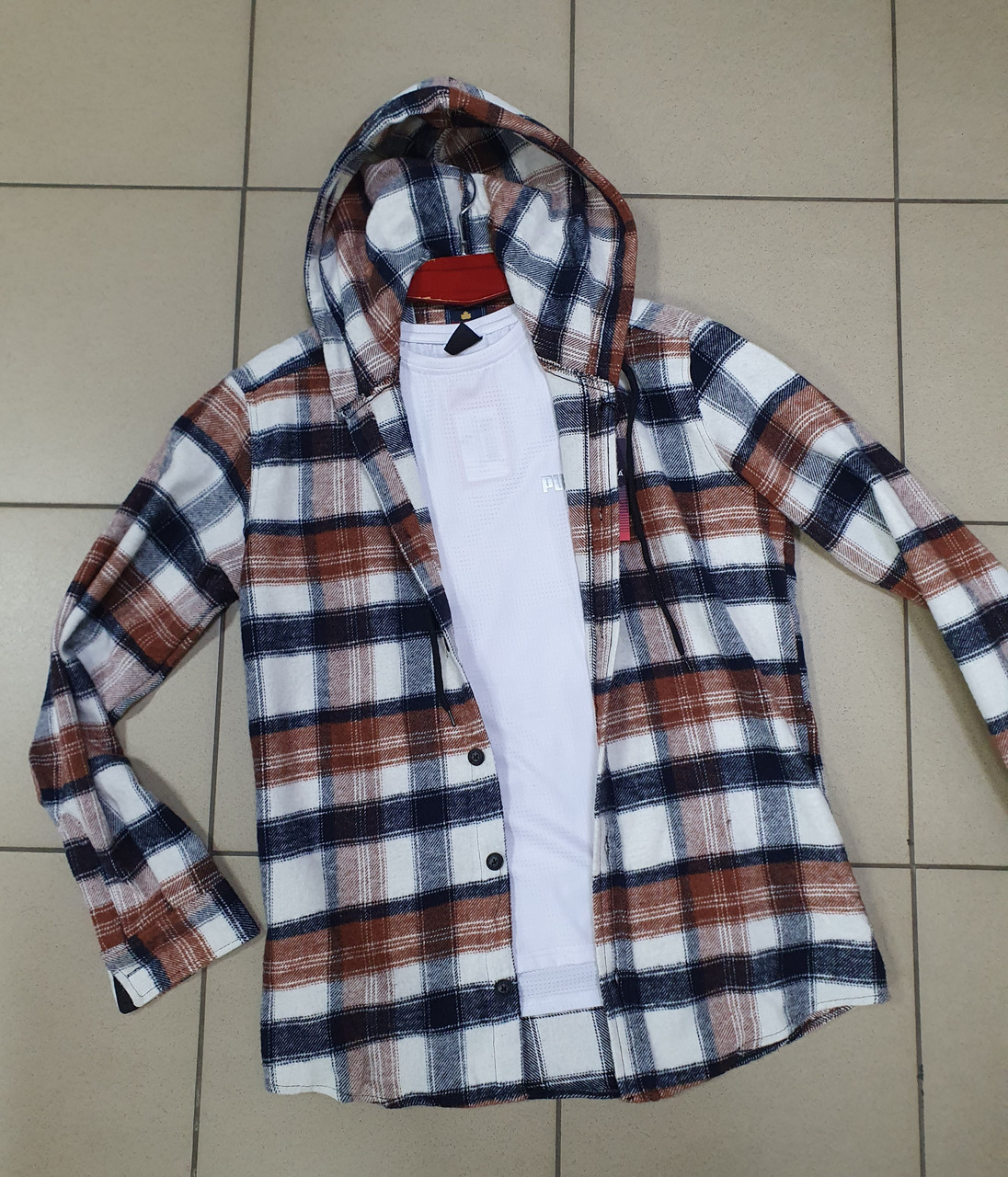 Сорочка тепла чоловіча Esperanza S-XXL арт.1638-1, S, 44, Коричневий