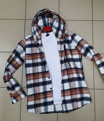 Сорочка тепла чоловіча Esperanza S-XXL арт.1638-1, S, 44, Коричневий