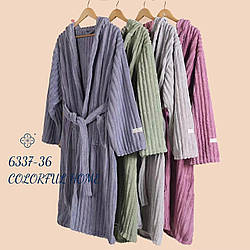 Халат універсальний розмір 52-56 фібра м'який і пухнастий