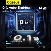 Зарядний пристрій BASEUS GaN PowerCombo Tower Power Strip 2AC+2U+2C 100W Black (E00023609113-00), фото 8