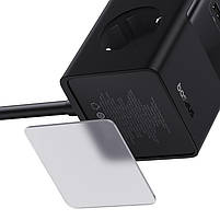 Зарядний пристрій BASEUS GaN PowerCombo Tower Power Strip 2AC+2U+2C 100W Black (E00023609113-00), фото 9
