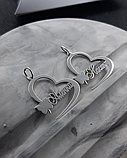 Срібне іменне кольє у сердечку, фото 5