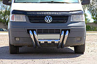 Кенгурятник ST006-15 ноздри (нерж) для Volkswagen T5 Transporter 2003-2010 гг DOK