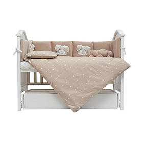 Постільний комплект Twins Кролик на 7 предметів, beige