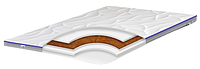 Безпружинний матрац футон Top Air collection Cocos Кокос тонкий двосторонній топер на диван 6 см Family Sleep