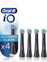 Змінні насадки для електричної зубної щітки Oral-B Braun iO Ultimate Clean Чорні 4 шт