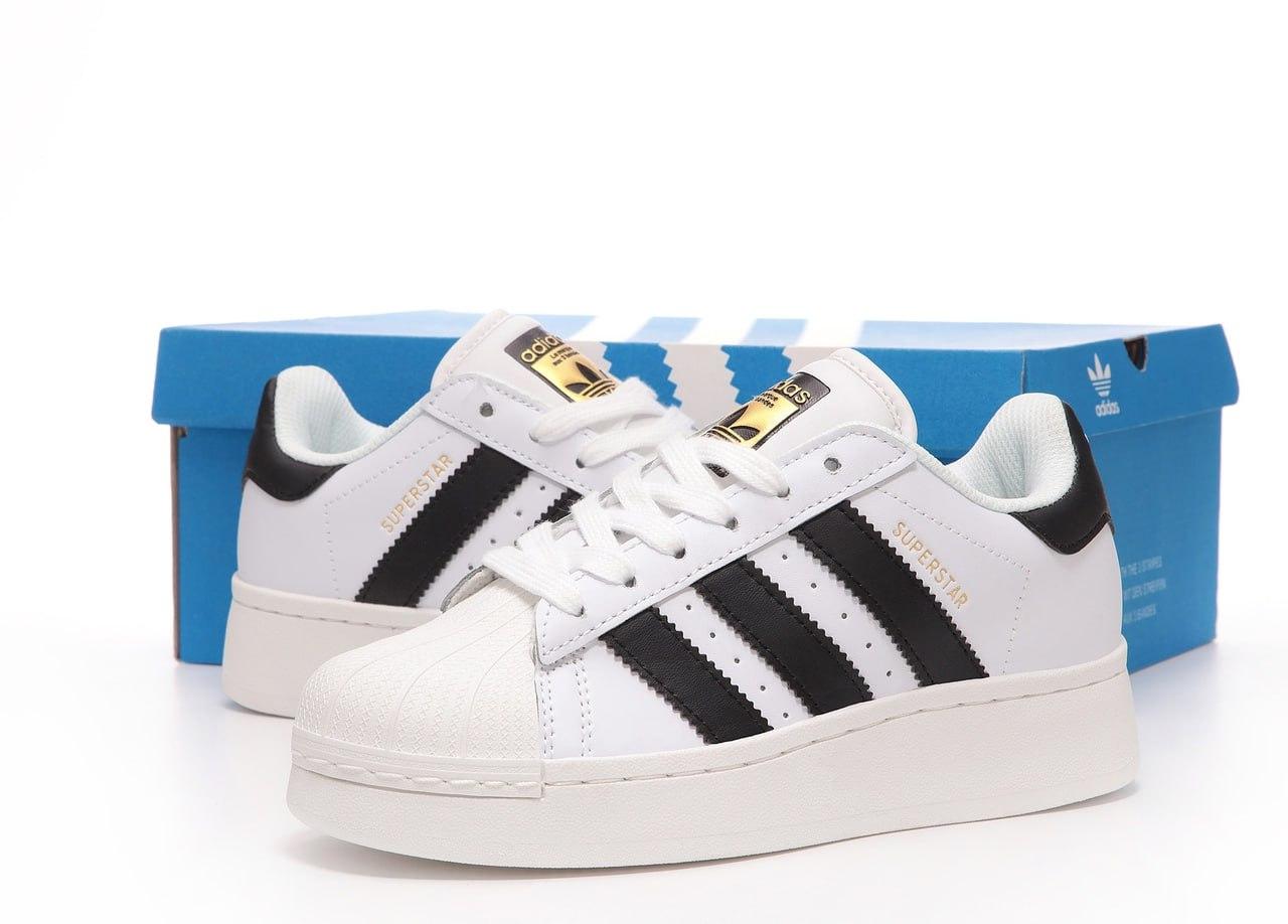 Жіночі білі Кросівки Adidas Superstar XLG
