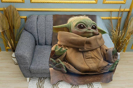 Плед «Малюк Йода. Зоряні війни. Baby Yoda. Star Wars», фото 1