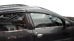 Хром молдинги скел Carmos для Lada Largus Нижня окантовка вікон Лада Ларгрос 4 шт.