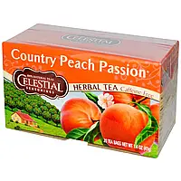 Celestial Seasonings, травяной чай, Country Peach Passion, без кофеина, 20 чайных пакетиков, 41 г (1,4 унции)