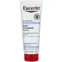 Eucerin, Успокаивающий крем, для сухой раздраженной кожи, без отдушек, 226 г (8 унций)