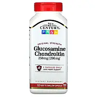 21st Century, Glucosamine 250 mg Chondroitin 200 mg, Original Strength, 120 Easy to Swallow Capsules