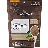 Navitas Organics, Органический какао-порошок, 227 г (8 унций)