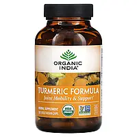 Organic India, Turmeric Formula, куркума, поддержка подвижности и здоровья суставов, 180 растительных капсул