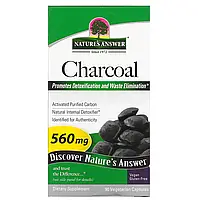 Natures Answer, Charcoal, Activated Purified Carbon, 560 mg, 90 Vegetable Capsules